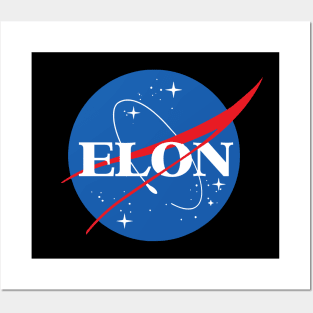 Elon Musk Space Logo Posters and Art